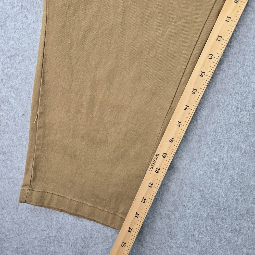 Old Navy Pants Mens 38x30 Beige Chino Relaxed Cotton‎ Spandex Pleated Pockets